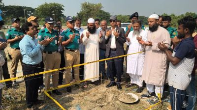 যানজট কমাতে কেরানীগঞ্জে অস্থায়ী বাসস্ট্যান্ডের ভিত্তিপ্রস্তর স্থাপন